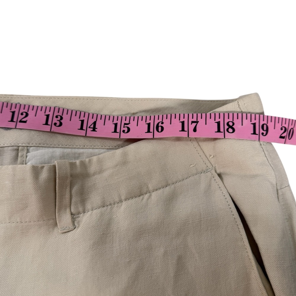 Tommy Bahama Mens 38x32 Beige Linen Silk Blend Relaxed Straight Leg Pants Resort - Picture 4 of 9